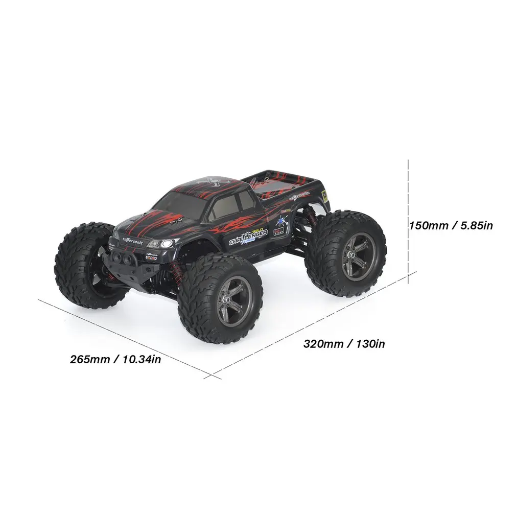 9115 1:12 RC Car 4WD Driving Car Brushed Motors Drive Bigfoot Car Remote Control Car Model Off-Road Vehicle Toy