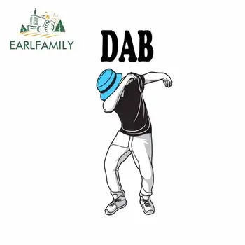 

EARLFAMILY 13cm x 5.5cm for Dab Life Swag Fashion Man Windshield Laptop Decal Car Stickers Personality Laptop RV Vinyl Car Wrap