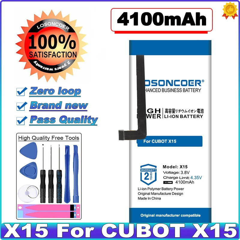LOSONCOER 4100mAh X15 аккумулятор высокой емкости для батареи CUBOT | Мобильные телефоны и