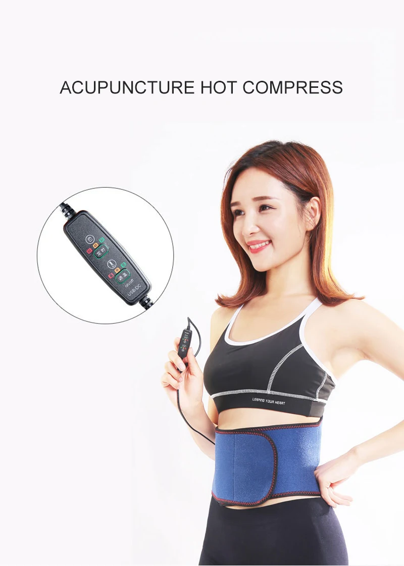 Waist Belt Electric Heating Palace Belt Safety Voltage Moxibustion Far Infrared Waist Support Posture Corrector