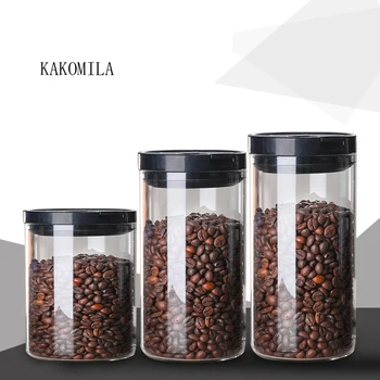 

Coffee storage bottle Borosilicate glass kitchen Miscellaneous Grain Storage Boxes Moisture-proof storage bottle