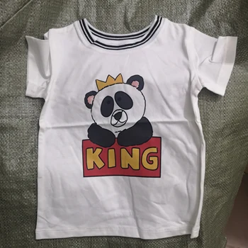 

kids pocket Simple white T-Shirt Children's summer cotton T-shirt