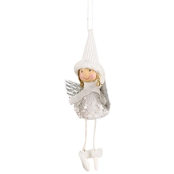 

Christmas Decoration Supplies Fluffy Wings Girl Pendant Little Angel Doll Christmas Tree Pendant Decoration