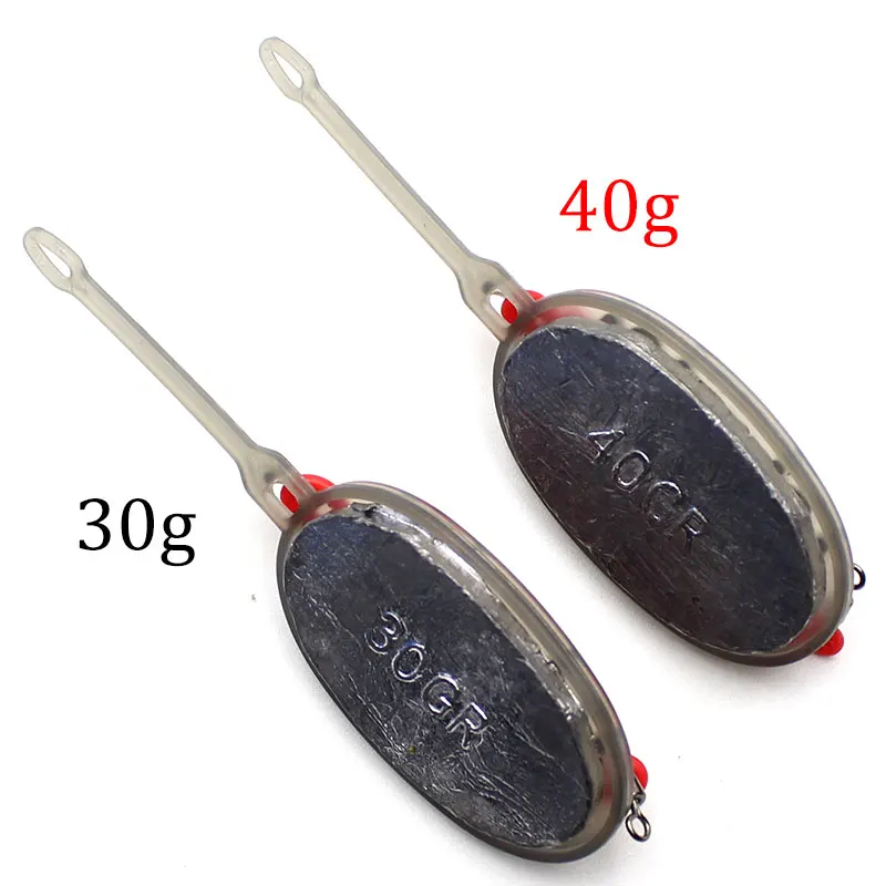 Flat Method Feeder 5 Pieces Fishing Inline Feeder Accessories with