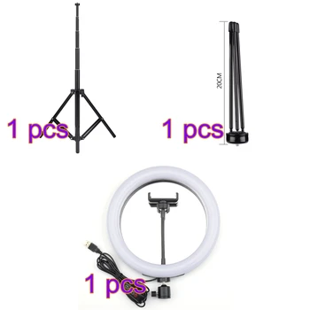

LED Ring Light Selfie Ring Lighting With Stand For Smartphone Youtube Makeup Studio Tripod Ring Light For Video Photography