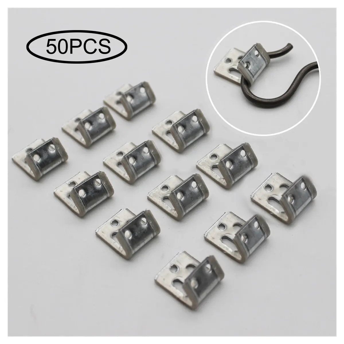 Sofa Spring Repair Clips S Clip with Plastic Wrap for Furniture Chair Couch Upholstery Springs Clamp  Replacement Accessories