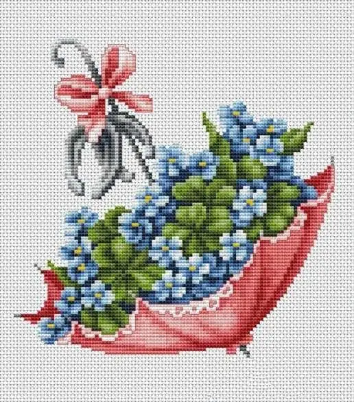 

GG Rabbit and fox with love cross stitch kit Animal cotton thread Love lock canvas stitching embroidery Luca-S B109