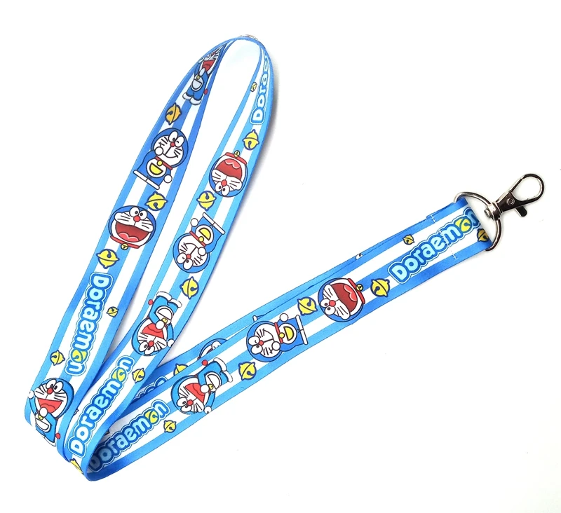 Новый мультяшный брелок Doraemon на шею шнурки бейдж веревка подвеска аксессуары |