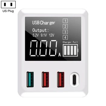 48 ワットマルチ急速充電器 PD タイプ C USB サムスンの iphone タブレット qc 3.0 高速壁の充電器米国 EU 英国プラグアダプタ
