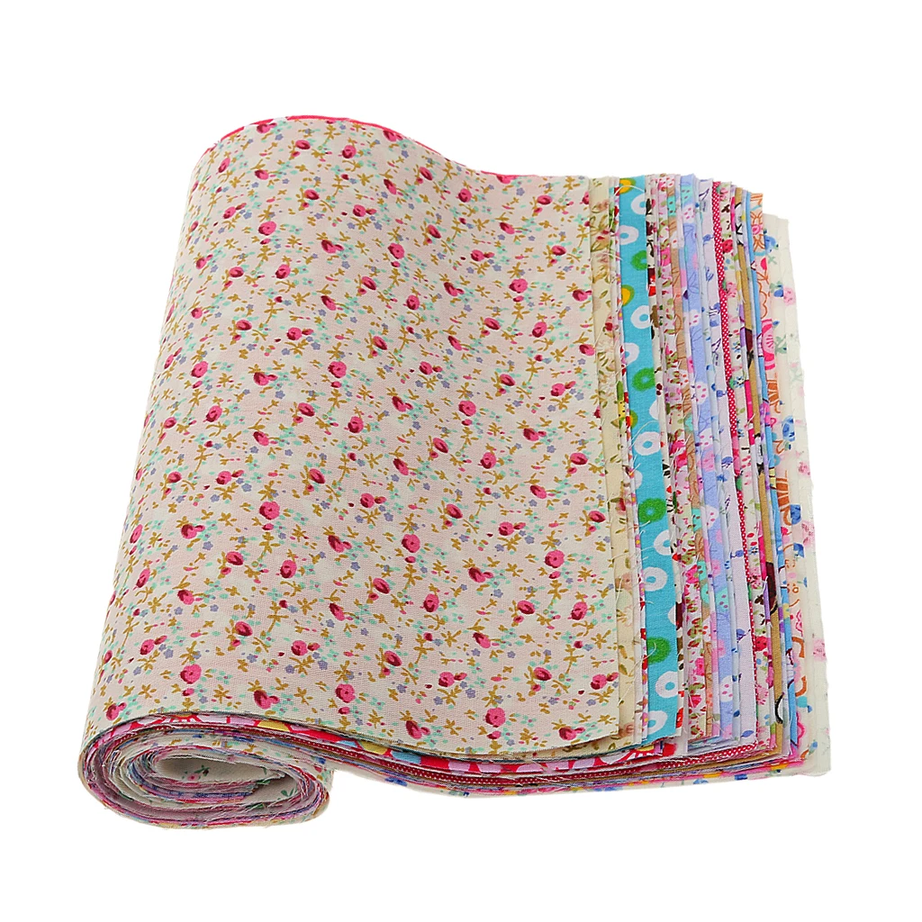 Multi Fat Quarters Fabric Bundles, Quilting Fabric for Sewing Crafting DIY Handmade Crafts , 11.8 x 7.8 inch