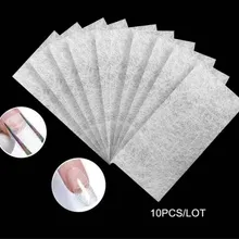 Горячая 1000 компл./лот 10 шт./компл. шелковое волокно Стекло форма ногтей Акриловые Советы Extension волокон Стекло наращивание ногтей волокна наклейки на автомобиль
