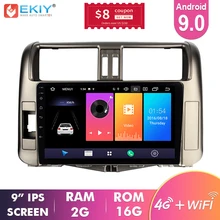 EKIY " ips Android 9,0 Автомобильный мультимедийный плеер авторадио для Toyota Land Cruiser Prado 150 2010-2013 стерео gps навигация 4G BT