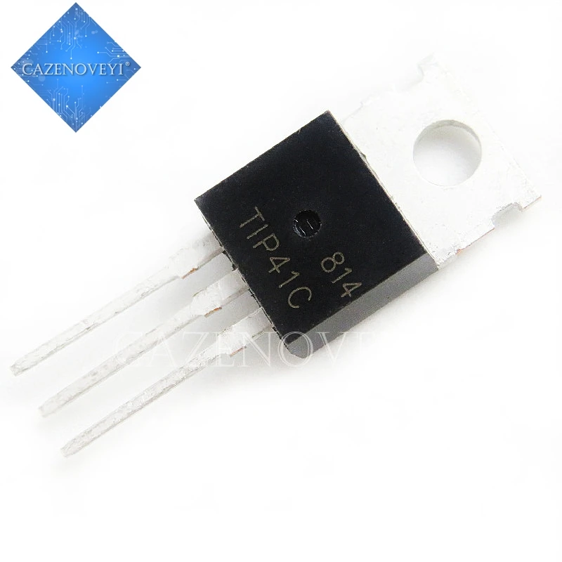 10 шт./лот TIP41C TIP41 TO 220 биполярные транзисторы BJT 6A 100V 65W NPN новый оригинальный в