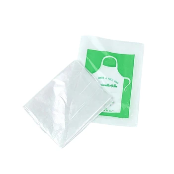 

150PCS Universal Transparent Disposable Cleaning Apron Beauty Bib Aprons for Kitchen Cooking Apron (55X65cm)