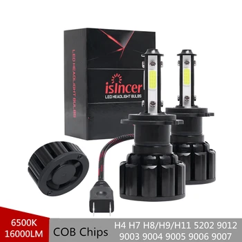 

2PCS H7 LED Bulb H4 H11 H13 9005 9006 9012 9007 5202 9004 LED Car Headlight Bulb 16000LM Auto HeadLamp Car Styling LED 24V 6500K