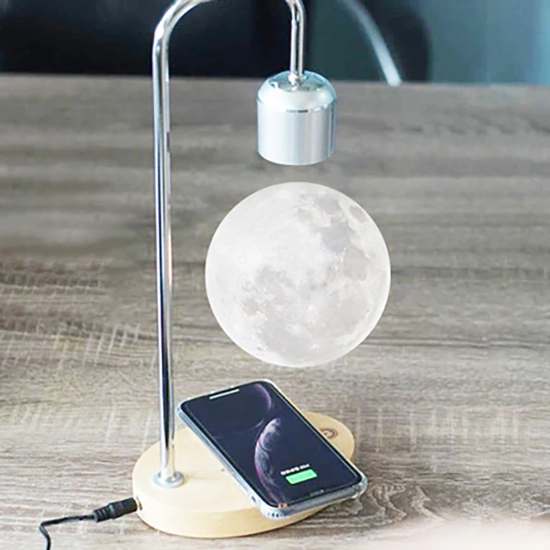 Magnetic Levitating Led Wireless Charging Lamp Magnetic Levitating
