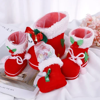 

1PC pen holder Merry Christmas Candy Boots Gifts Christmas Decorations for Home Xmas Stocking Natal Decor New Year Decoration
