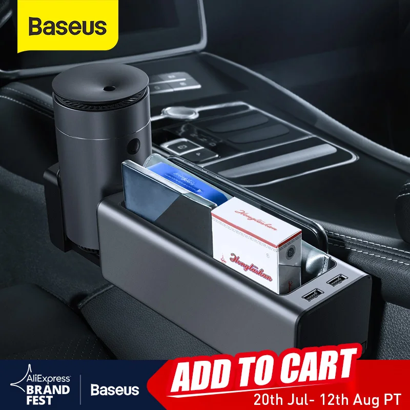 

Baseus Car Organizer Auto Seat Crevice Gaps Storage Box Cup Phone Holder for Pockets Stowing Tidying Organizer Car Accessories