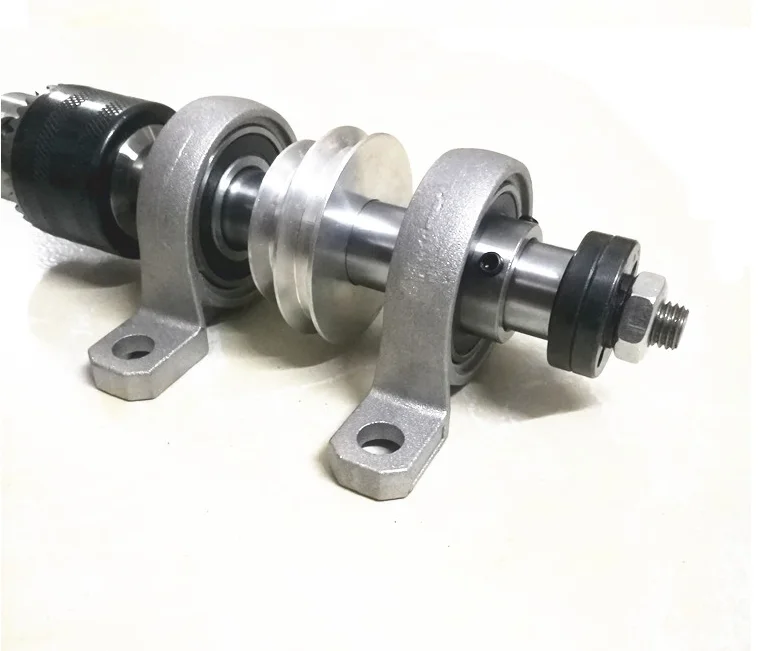 DIY self-made lathe, table saw, multi-function dual purpose non-powered precision chuck, saw blade spindle