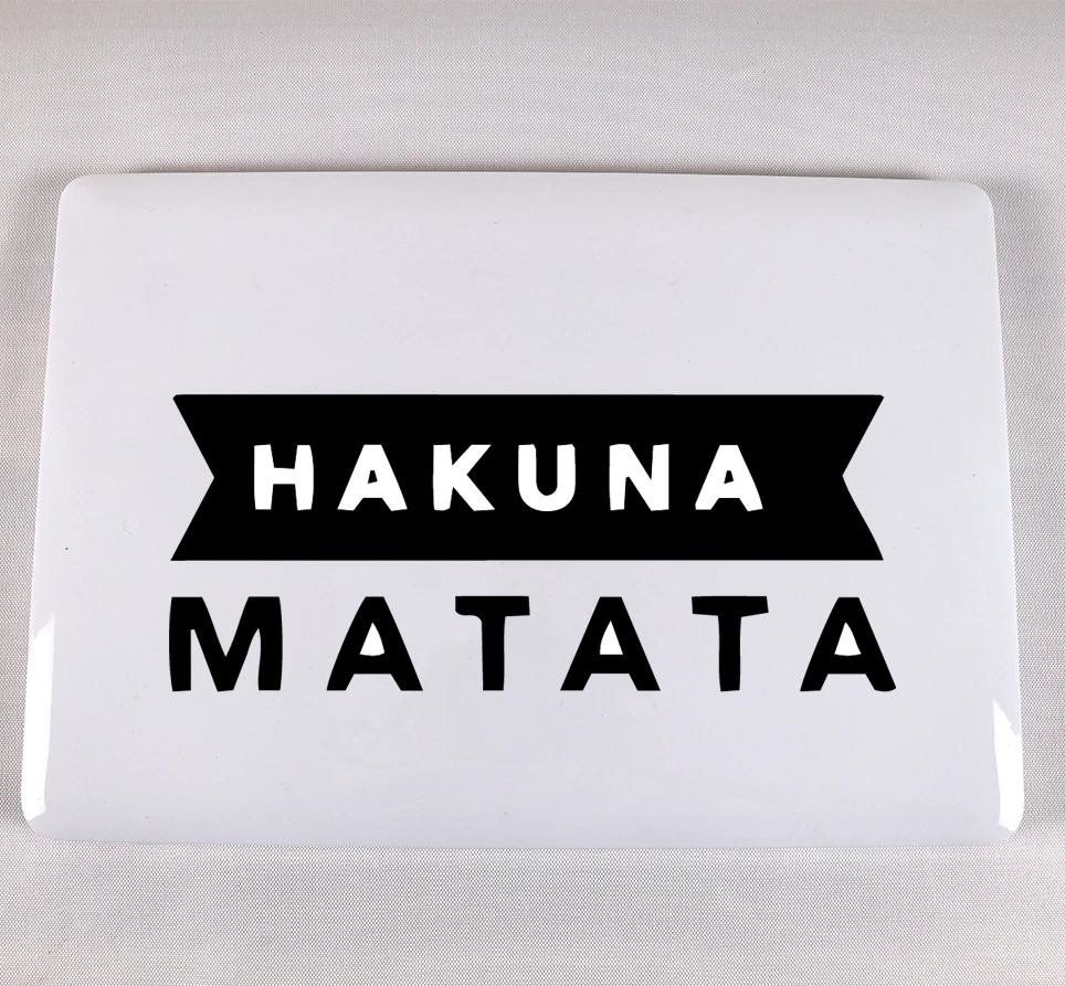 Интересная наклейка на ноутбук Hakuna matata для ноутбука Retina 11 12 13 15 дюймов виниловая