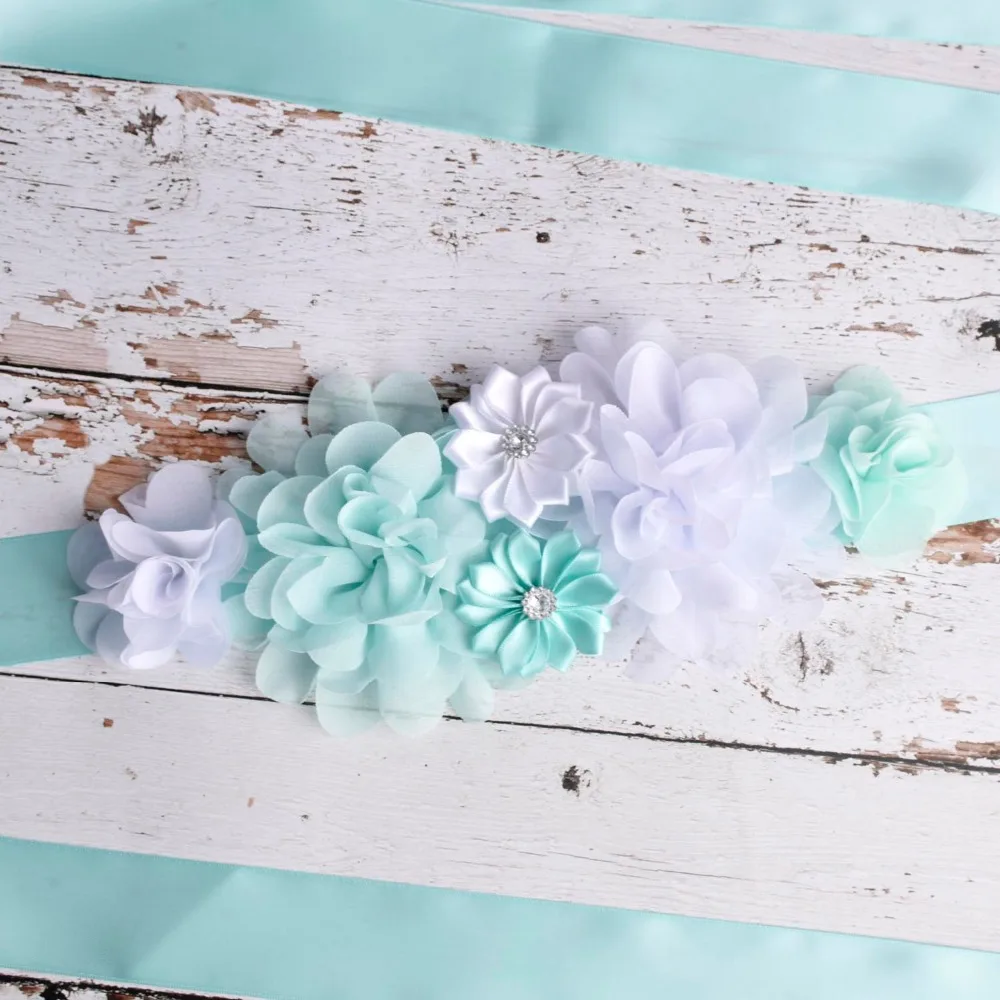 Boutique Turquoise Maternity Sash Belt 