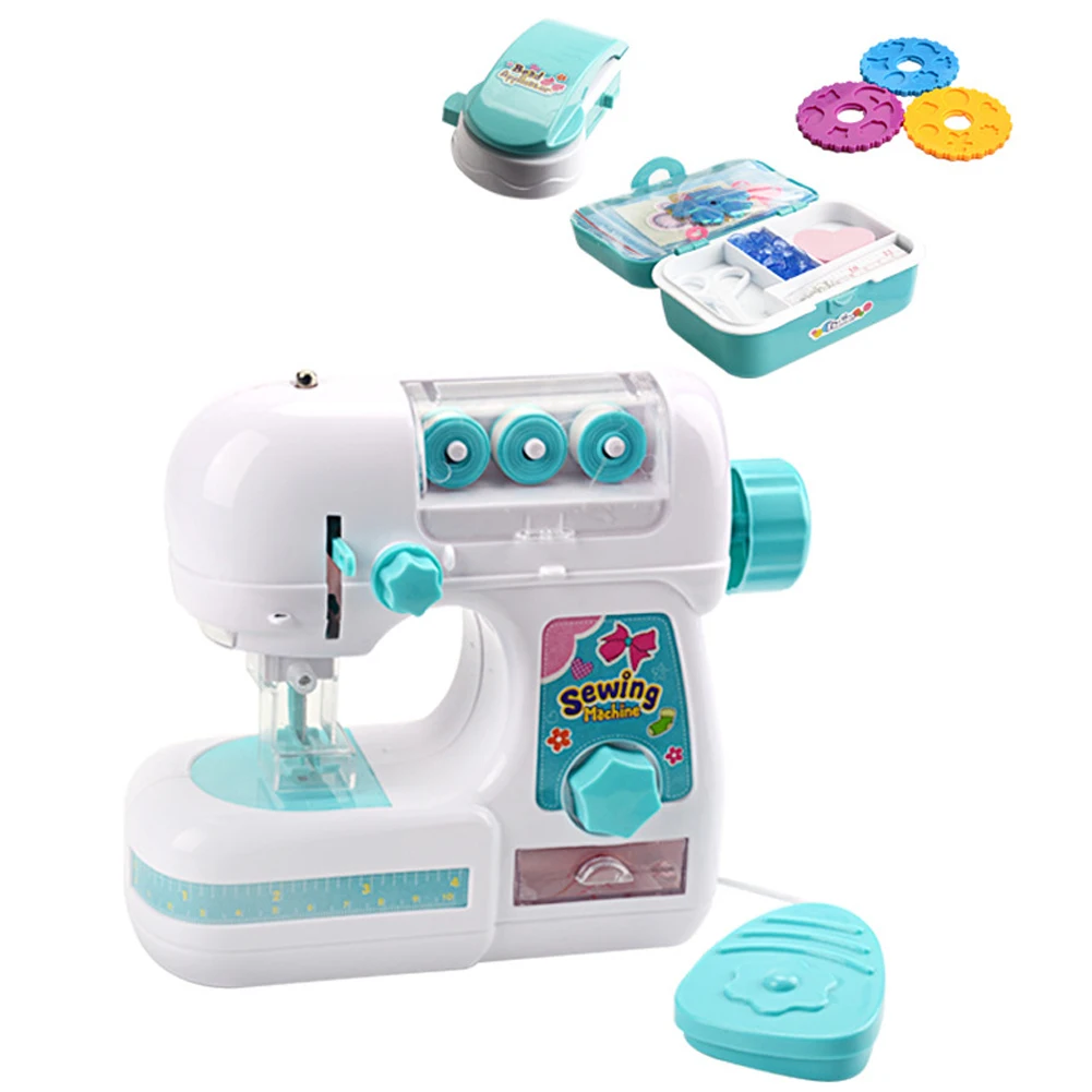 

Cute Electric Simulation Home Appliance Funny Mini Educational Play House Toy Kitchen Party Pretend Gift Sewing Machine Children