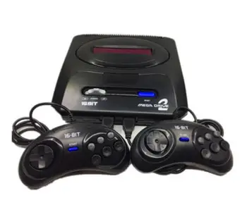

2020 New Arrival Black Color PAL Version EU Plug Game Consoles Fit For Sega MD2 TV Video Game Console Classic Card 16 Bit Boy