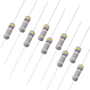 

uxcell 100pcs 1W 0.22R Ohm -47R Ohm Carbon Film Resistor 5% Tolerance 4 Color Bands Group 4.7R