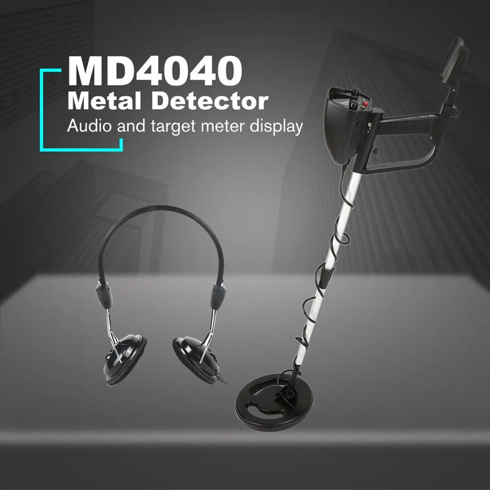 MD4040 Handheld Underground Metal Detector Pinpointers Portable Treasure Hunter Gold Digger Finder With Earphone