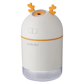 

Lucky Deer 3 in 1 USB Mini Air Humidifier 400Ml Car Air Purification Humidifier with Small Fan LED Lights