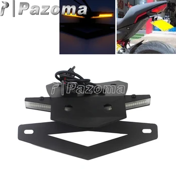 

LED Tail Tidy Fender Eliminator License Plate Bracket Kit For Ducati Monster 797 939 Plus 939S 2017-2019 W/LED Turn Signal Light