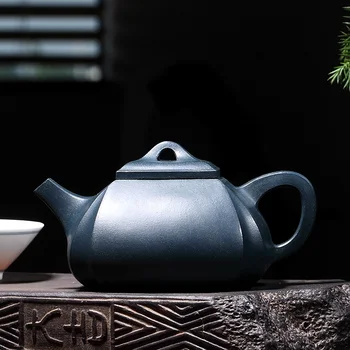 

Chang tao 】 the technologist xin-sheng li handmade genuine teapot recommended chlorite Angle square 350 cc