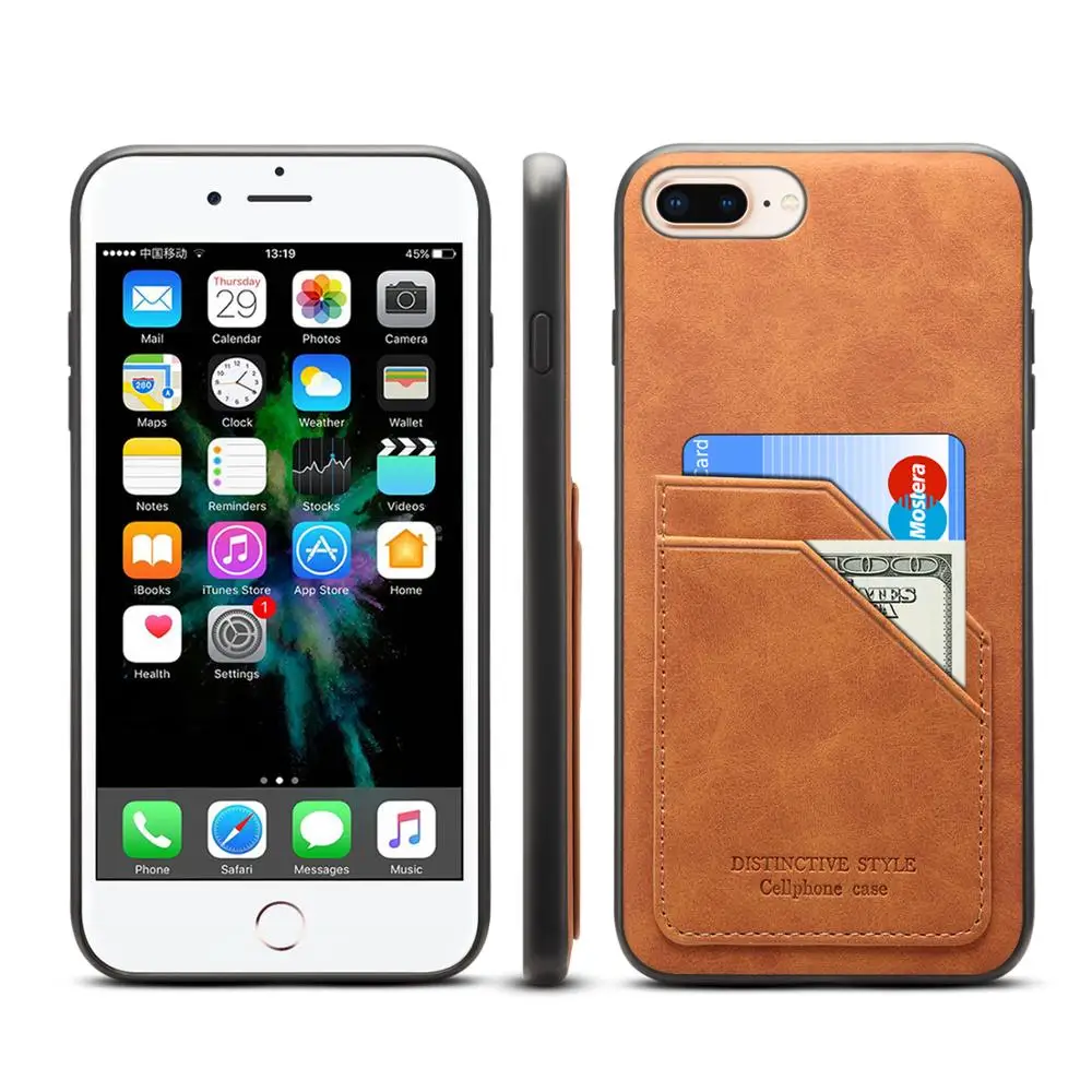 Чехол из искусственной кожи в стиле ретро для iPhone XS Max X XR, полная защита, задняя крышка для iPhone 8, 7 Plus, 11 Pro Max, с карманом для карт, Fundas