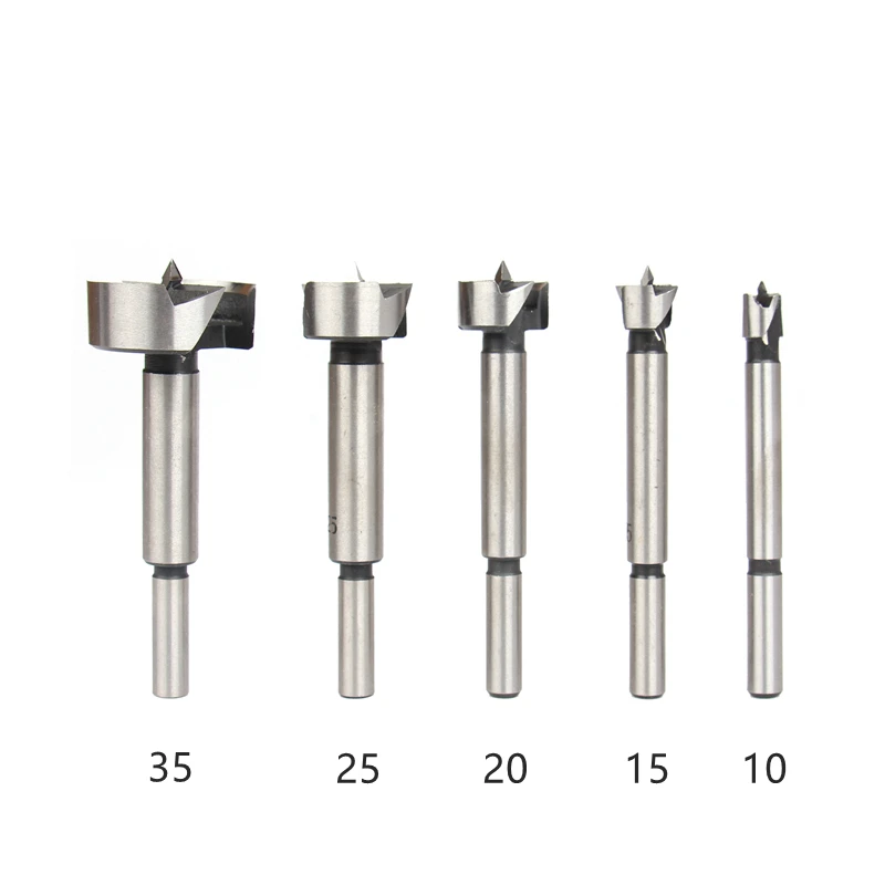 

5pc/sets 15/20/25/30/35mm Self Centering Hole Saw Cutter Wood Drilling Tools Forstner Woodworking Drill Bits