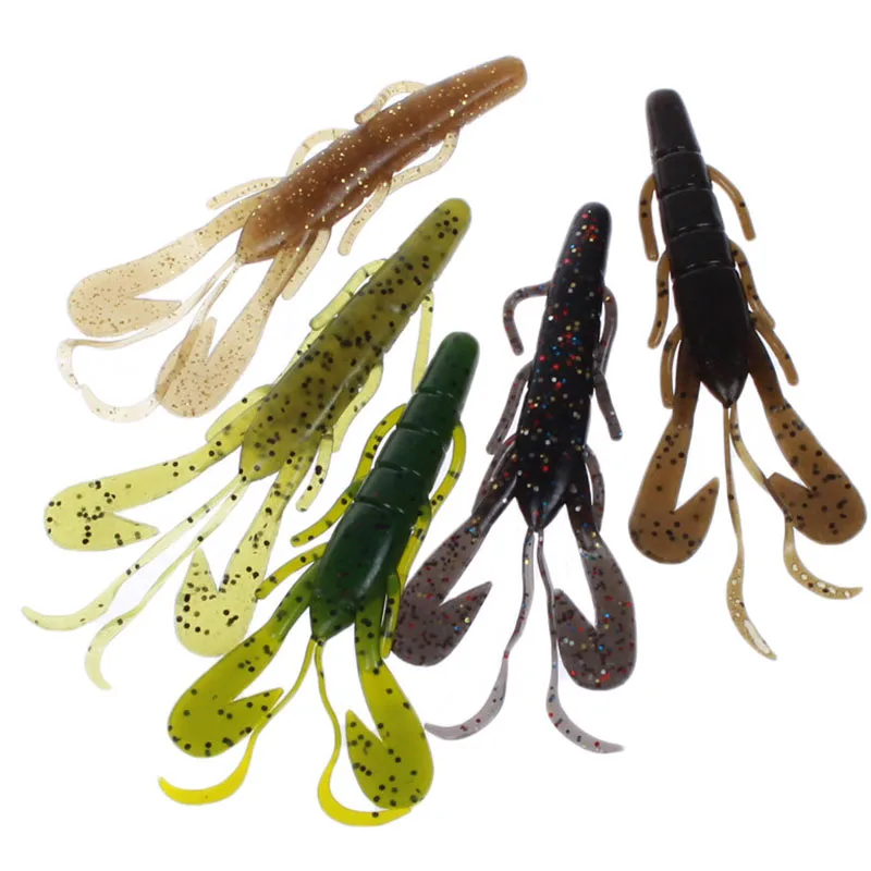 OBSESSION Fishing Lures Soft Silicone Baits Shrimp 9cm 6g 3pcs Wobblers Crankbaits Artificial soft lure Worm Fishing Tackle
