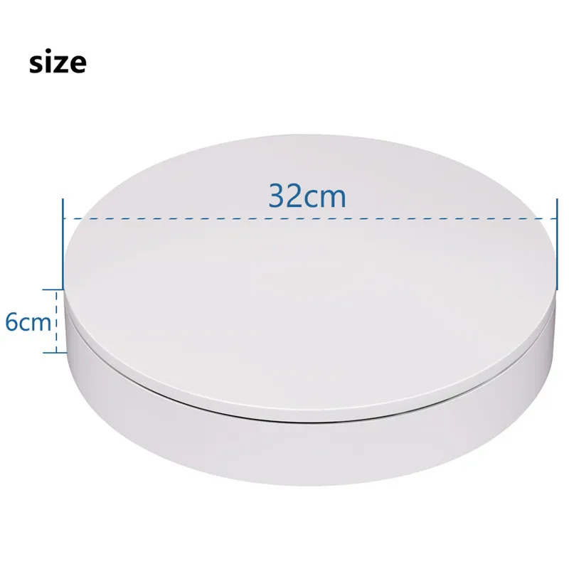 32cm 360 Degree Rotation Electric Rotating Turntable 3D Scanning Photography rotatable live Display Stand with Remote Control
