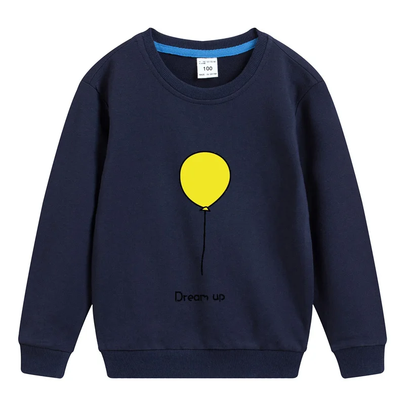 Navy Blue DE PEACH/осенние Повседневные свитера для маленьких мальчиков; пуловер для девочек; свитер; Детские хлопковые свободные рубашки на подкладке; пальто для детей-подростков - Цвет: Navy Blue