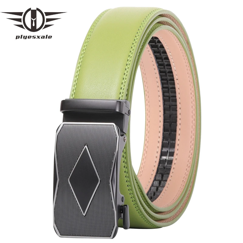 green designer belt