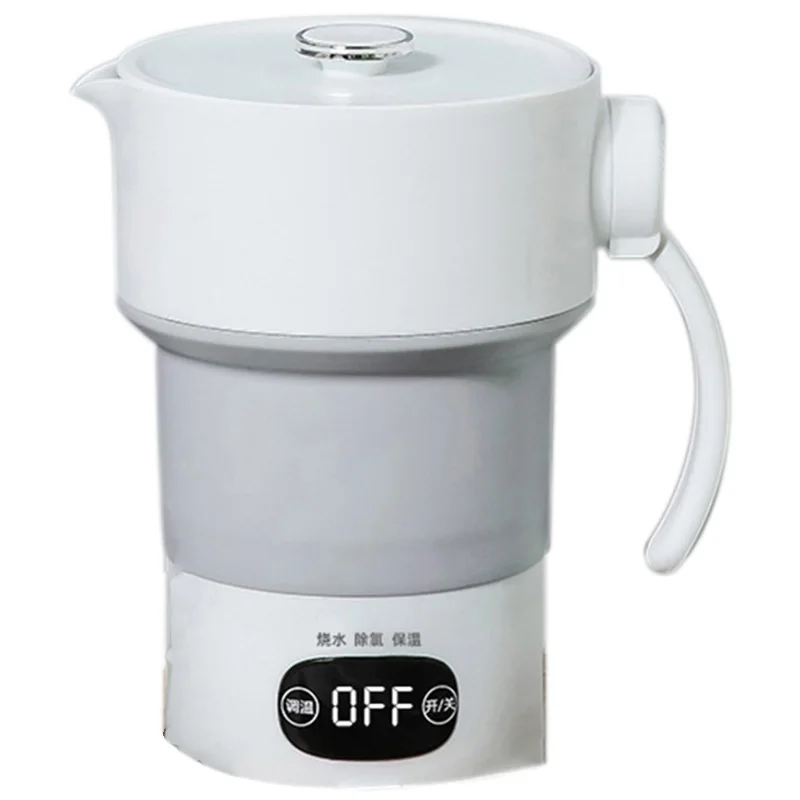 600MLTravel Folding Kettle Smart Digital Display Creative Storage Thermostat Mini Household Portable Outdoor Electric Kettle EU