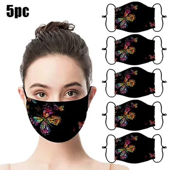 

Print Cloth Face Shield Breathable Facial Mask Washable Face Mask Mouth Face Mask Reuseable mondmaskers Cubrebocas