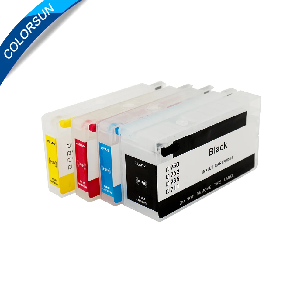Colorsun для HP 711 Hp пустой многоразовый картридж принтера Designjet T120 T520 с чипом|ink cartridge