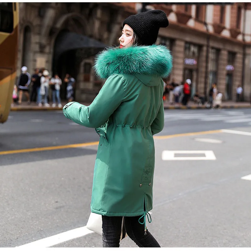 Women Oversize Long Coat Autumn Winter Warm Velvet Thicken Faux Fur Coats Parka Female Solid Big Pocket Jacket Outwear