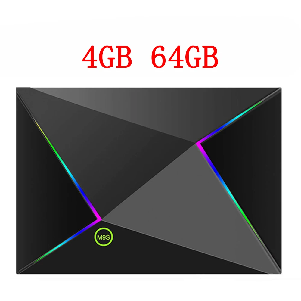 64GB M9S Z8 Смарт ТВ коробка 6K Android 9,0 ТВ коробка, 4 Гб оперативной памяти, 32 Гб встроенной памяти 4 Гб 64 Гб Встроенная память 4 ядра H.265 USB3.0 2,4G, Wi-Fi, IPTV Set-top Box - Цвет: 64GB