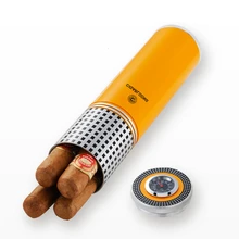 Сигары Humidor Путешествия Портативный Металл Нержавеющая сталь увлажняющий бак аксессуары для курения тюбик увлажняющего средства