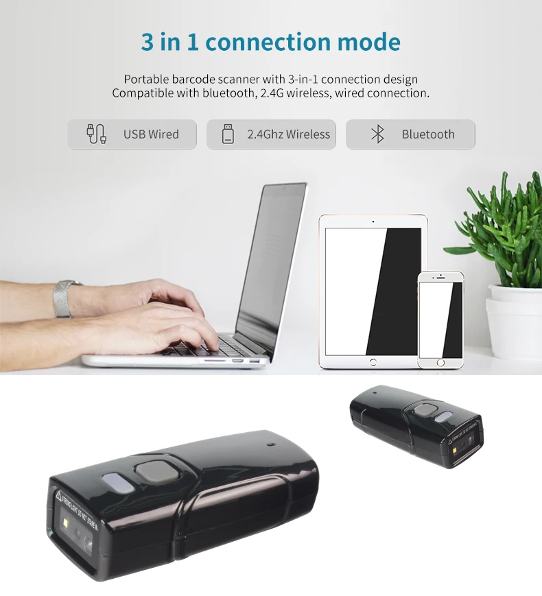Scanner de Código de Barras Suporte para Iphone Chegada Nova Varredor Portátil Bom Desempenho Bluetooth 1d Ccd Mac Ios x Android Rd-t700 10 barras suporte para iphone, mac ios x, android