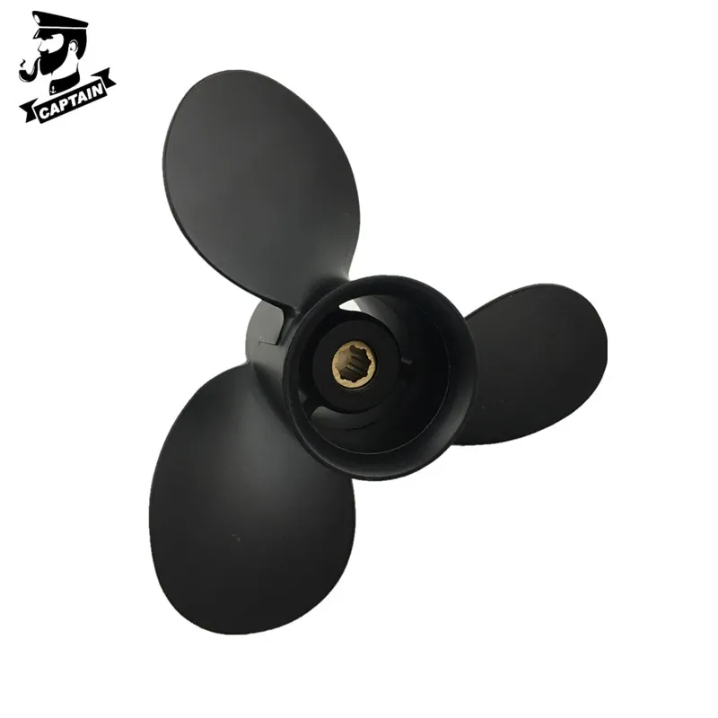 

Captain Propeller 9x9 Fit Mercury Outboard Engines 6-15HP Aluminum 8 Tooth Spline RH 48-828156A12