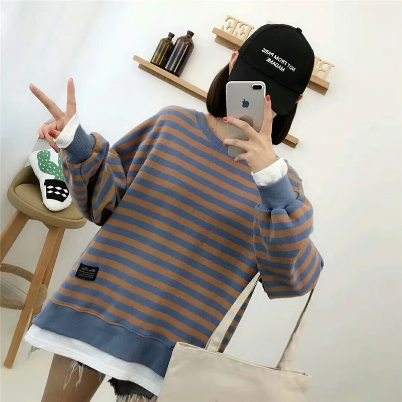 Fashion Women Hoodies 2020 Autumn Long Sleeve Prints Letter Solid color Hoodies Pullovers