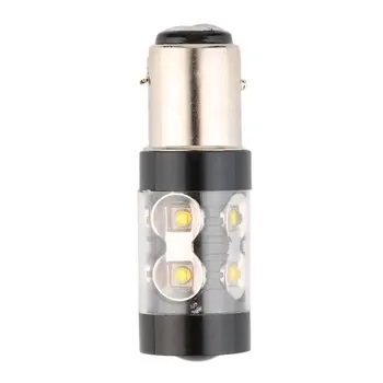 

1PC 50W 1157 BAY15D 10 LED High Power Lamp 10/5w LED White Car Bulbs Rear Brake Lights Source Parking 12V Black shell