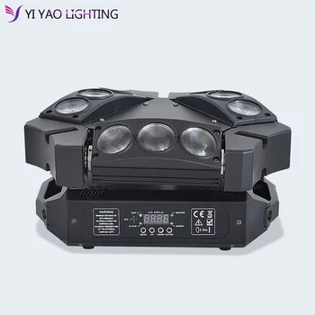 

9x12w RGBW 4in1 Spider Lights Led Beam Moving Head Light Color mixing with dmx-512 control good for party stage nightclub event