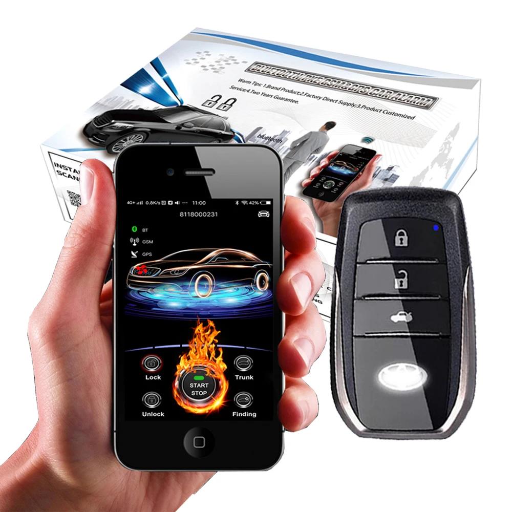 Cardot 2g новая система gps автомобильной сигнализации кнопка запуска бесключевой